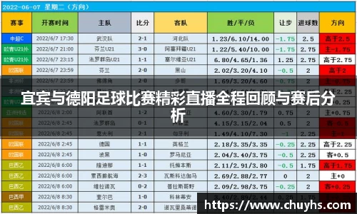 宜宾与德阳足球比赛精彩直播全程回顾与赛后分析